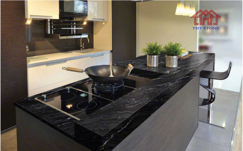 Cách tính diện tích đá mặt bếp đơn giản và chính xác 8 Mẫu bàn bếp mặt đá Granite