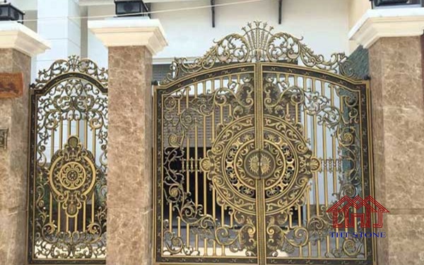Tổng hợp các mẫu đá ốp trụ cổng đẹp bạn không nên bỏ qua 11 Mẫu đá ốp trụ cổng đẹp, sang trọng - Mẫu 30
