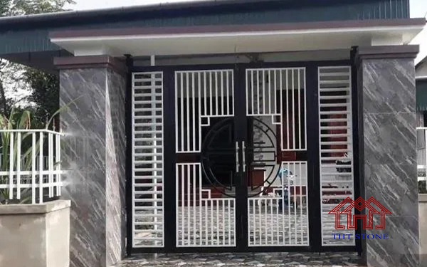Tổng hợp các mẫu đá ốp trụ cổng đẹp bạn không nên bỏ qua 10 Mẫu đá ốp trụ cổng đẹp, sang trọng - Mẫu 20