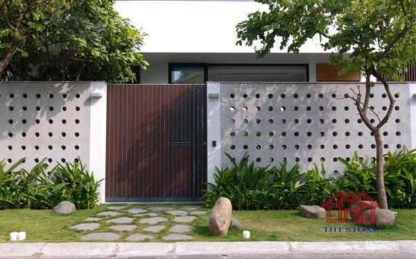 Mẫu đá ốp tường rào đẹp - Mẫu 50